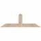Ekena Millwork Portland Smooth Timber Gable Bracket, Douglas Fir, 60"W x 20"H x 1 1/2"D x 5 1/2"F, 8/12 Pitch GBW060X20X0206POR00SDF - alternate 1